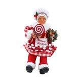 Christmas Chef Ms Claus Figurine Doll Toy for Fireplace Party Supplies Home Style A