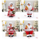 Christmas Chef Ms Claus Figurine Doll Toy for Fireplace Party Supplies Home Style A