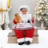 Christmas Chef Ms Claus Figurine Doll Toy for Fireplace Party Supplies Home Style B