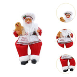 Christmas Chef Ms Claus Figurine Doll Toy for Fireplace Party Supplies Home Style B