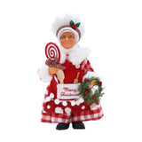 Christmas Chef Ms Claus Figurine Doll Toy for Fireplace Party Supplies Home Style C