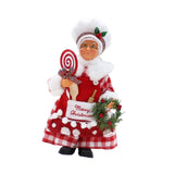 Christmas Chef Ms Claus Figurine Doll Toy for Fireplace Party Supplies Home Style C