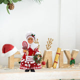 Christmas Chef Ms Claus Figurine Doll Toy for Fireplace Party Supplies Home Style C