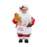 Christmas Chef Ms Claus Figurine Doll Toy for Fireplace Party Supplies Home Style D