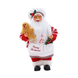 Christmas Chef Ms Claus Figurine Doll Toy for Fireplace Party Supplies Home Style D