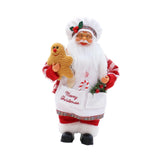 Christmas Chef Ms Claus Figurine Doll Toy for Fireplace Party Supplies Home Style D