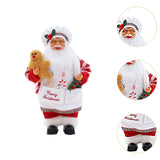 Christmas Chef Ms Claus Figurine Doll Toy for Fireplace Party Supplies Home Style D