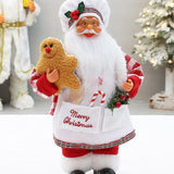 Christmas Chef Ms Claus Figurine Doll Toy for Fireplace Party Supplies Home Style D