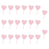 20Pcs Birthday Cake Topper Cake Pick Cake Decoration for Party Birthday Home Pink White