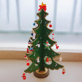 Christmas Tree Desk Decoration Xmas Tree Ornament for New Year Party Holiday Green