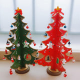 Christmas Tree Desk Decoration Xmas Tree Ornament for New Year Party Holiday Green