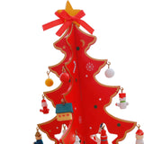 Christmas Tree Desk Decoration Xmas Tree Ornament for New Year Party Holiday Red