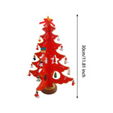 Christmas Tree Desk Decoration Xmas Tree Ornament for New Year Party Holiday Red