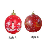 Maxbell Inflatable Christmas Ball Sturdy Xmas Inflatable Ball for Yard Porch Outside Style A