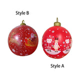 Maxbell Inflatable Christmas Ball Sturdy Xmas Inflatable Ball for Yard Porch Outside Style A