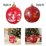 Maxbell Inflatable Christmas Ball Sturdy Xmas Inflatable Ball for Yard Porch Outside Style A