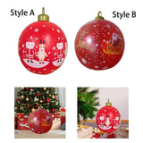Maxbell Inflatable Christmas Ball Sturdy Xmas Inflatable Ball for Yard Porch Outside Style A