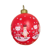 Maxbell Inflatable Christmas Ball Sturdy Xmas Inflatable Ball for Yard Porch Outside Style A