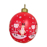 Maxbell Inflatable Christmas Ball Sturdy Xmas Inflatable Ball for Yard Porch Outside Style A