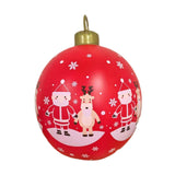 Maxbell Inflatable Christmas Ball Sturdy Xmas Inflatable Ball for Yard Porch Outside Style A