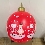 Maxbell Inflatable Christmas Ball Sturdy Xmas Inflatable Ball for Yard Porch Outside Style A