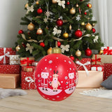 Maxbell Inflatable Christmas Ball Sturdy Xmas Inflatable Ball for Yard Porch Outside Style A