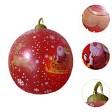 Maxbell Inflatable Christmas Ball Sturdy Xmas Inflatable Ball for Yard Porch Outside Style B