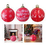 Maxbell Inflatable Christmas Ball Giant Xmas Inflatable Ball for New Year Tree Porch Snowflakes