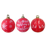 Maxbell Inflatable Christmas Ball Giant Xmas Inflatable Ball for New Year Tree Porch Snowflakes