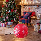 Maxbell Inflatable Christmas Ball Giant Xmas Inflatable Ball for New Year Tree Porch Snowflakes
