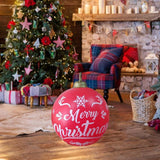Maxbell Inflatable Christmas Ball Giant Xmas Inflatable Ball for New Year Tree Porch Letters