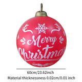 Maxbell Inflatable Christmas Ball Giant Xmas Inflatable Ball for New Year Tree Porch Letters