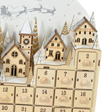 Maxbell Lighted Advent Calendar 2024 DIY Home Decor for Shop Window Festival Desktop