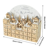 Maxbell Lighted Advent Calendar 2024 DIY Home Decor for Shop Window Festival Desktop