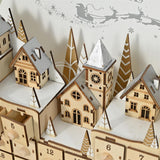 Maxbell Lighted Advent Calendar 2024 DIY Home Decor for Shop Window Festival Desktop