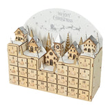 Maxbell Lighted Advent Calendar 2024 DIY Home Decor for Shop Window Festival Desktop