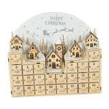 Maxbell Lighted Advent Calendar 2024 DIY Home Decor for Shop Window Festival Desktop
