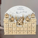 Maxbell Lighted Advent Calendar 2024 DIY Home Decor for Shop Window Festival Desktop