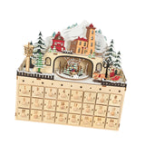 Wooden Advent Calendar 2024 Decorative Nativity for Office Party Shop Window