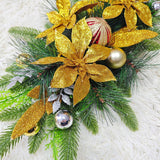 Artificial Christmas Swag Christmas Wreath for Door Indoor Outdoor Fireplace