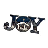 Christmas Nativity Figurine Collectible Joy Letter Sign Christmas Decoration