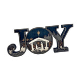 Christmas Nativity Figurine Collectible Joy Letter Sign Christmas Decoration