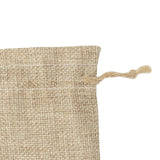 10x Burlap Jewelry Storage Bag Wedding Crafts Birthday Burlap Drawstring Bag 13cmx18cm