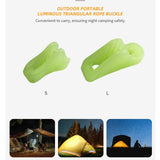 10Pcs Tent guyline Cord Adjusters Triangle Tent Buckles for Climbing Camping 2.3cmx0.8cmx1.4cm