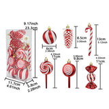 15Pcs Christmas Ornaments Gifts Christmas Balls for Home Holiday Anniversary Red