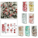 15Pcs Christmas Ornaments Gifts Christmas Balls for Home Holiday Anniversary Red