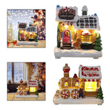 Maxbell Lighted up Christmas Village House Indoor Outdoor Xmas Christmas Scene House Biscuit