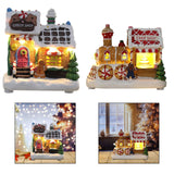 Maxbell Lighted up Christmas Village House Indoor Outdoor Xmas Christmas Scene House Biscuit