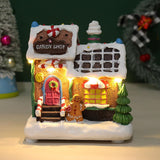 Maxbell Lighted up Christmas Village House Indoor Outdoor Xmas Christmas Scene House Biscuit