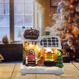 Maxbell Lighted up Christmas Village House Indoor Outdoor Xmas Christmas Scene House Biscuit